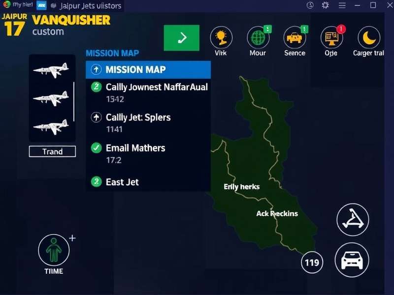 Jaipur Jets Vanquisher17 Mission Map